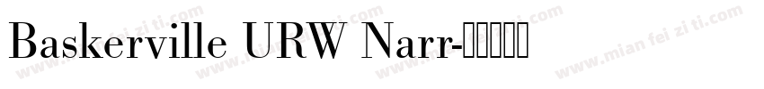 Baskerville URW Narr字体转换